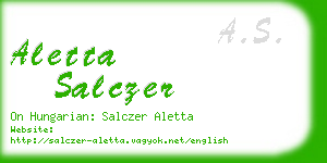 aletta salczer business card